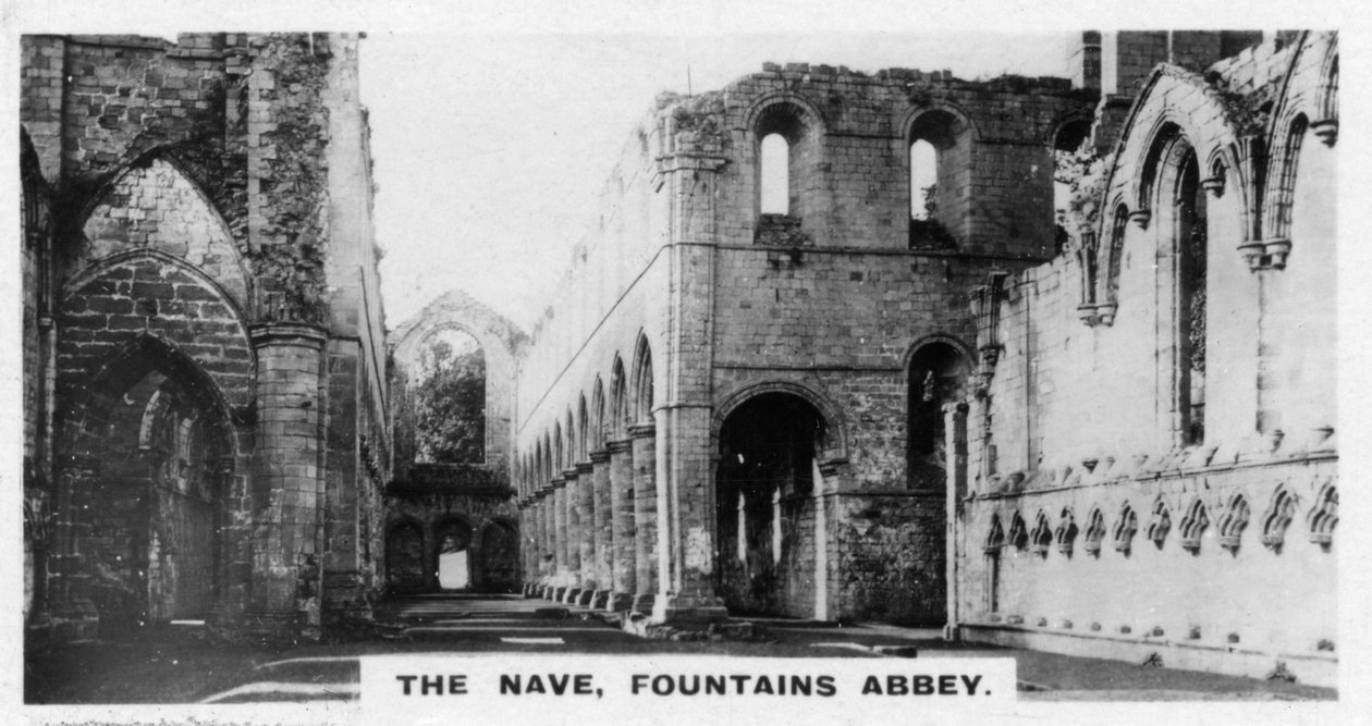 The Nave, Fountains Abbey, North Yorkshire, 1920-as évek alkotó: Unbekannt