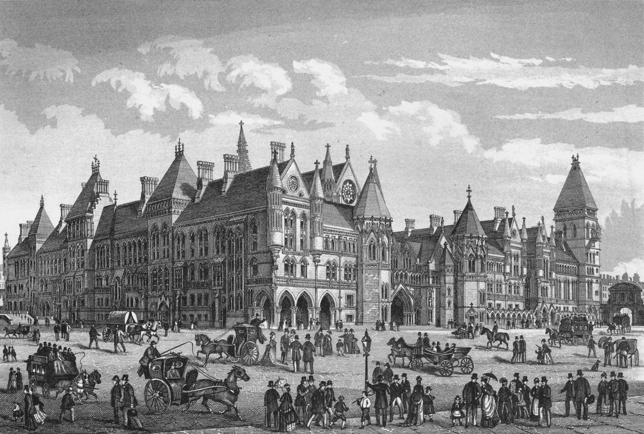 The New Law Courts, Westminster, London, 1878 1878 alkotó: Unbekannt