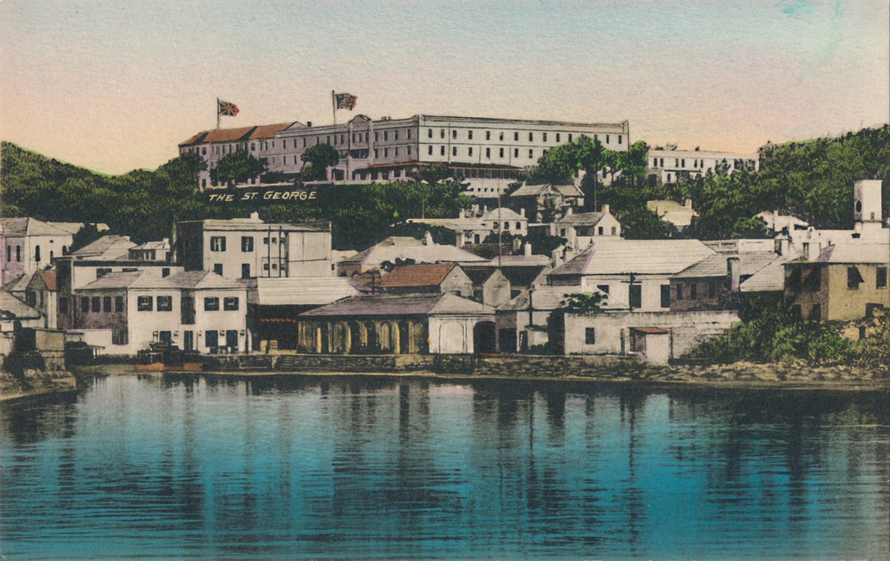 The New St. George Hotel, St. Georges, Bermuda, 20. század eleje. alkotó: Unbekannt
