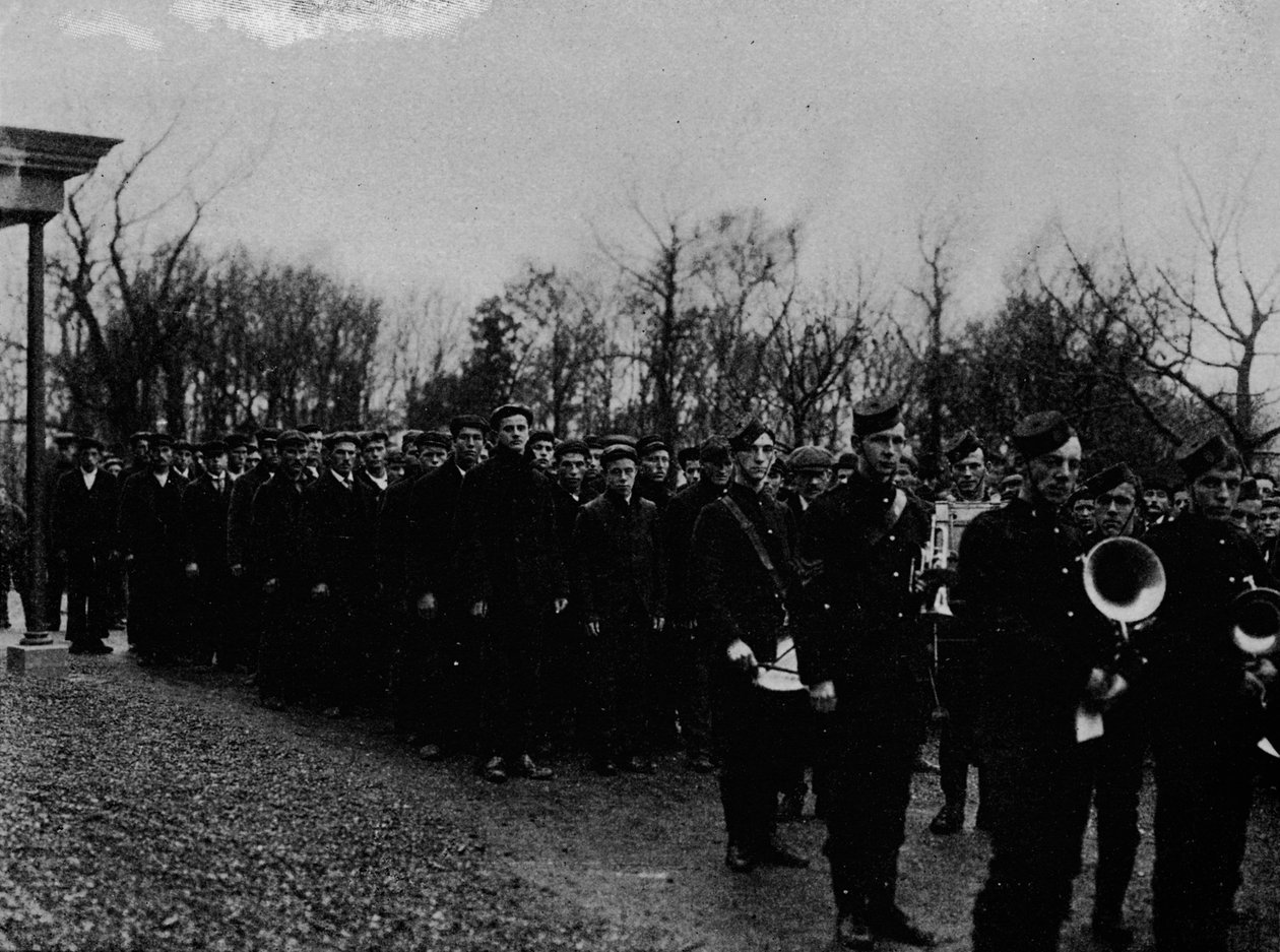 Az új-fundlandi haditengerészeti tartalék felvonulása a kormányzó előtt St. Johnsban, 1902, 1903 alkotó: Unbekannt