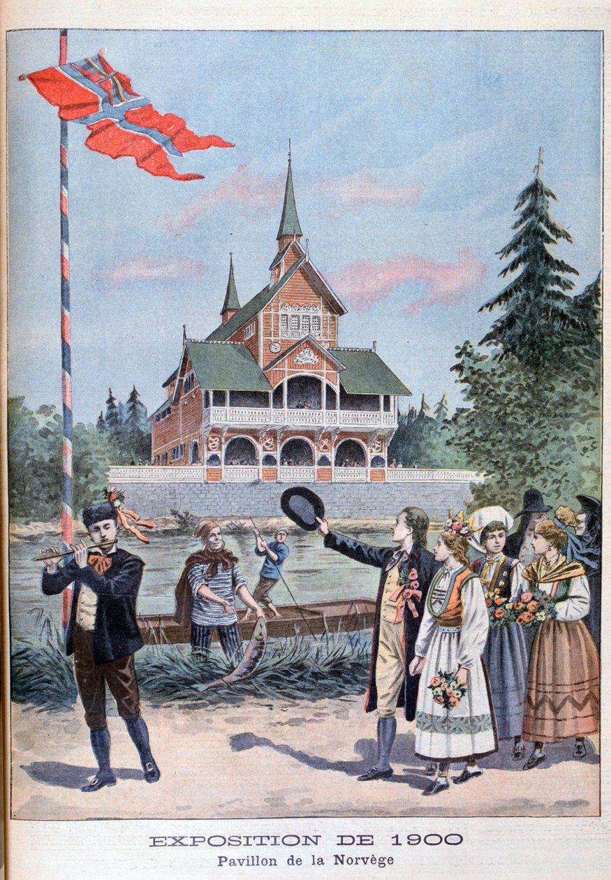 A norvég pavilon az 1900-as egyetemes kiállításon, Párizs, 1900 alkotó: Unbekannt