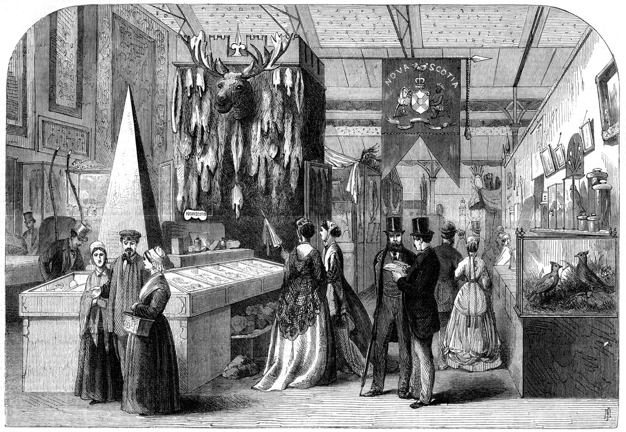 A Párizsi Nemzetközi Kiállítás Nova Scotia szekciója, 1867 alkotó: Unbekannt