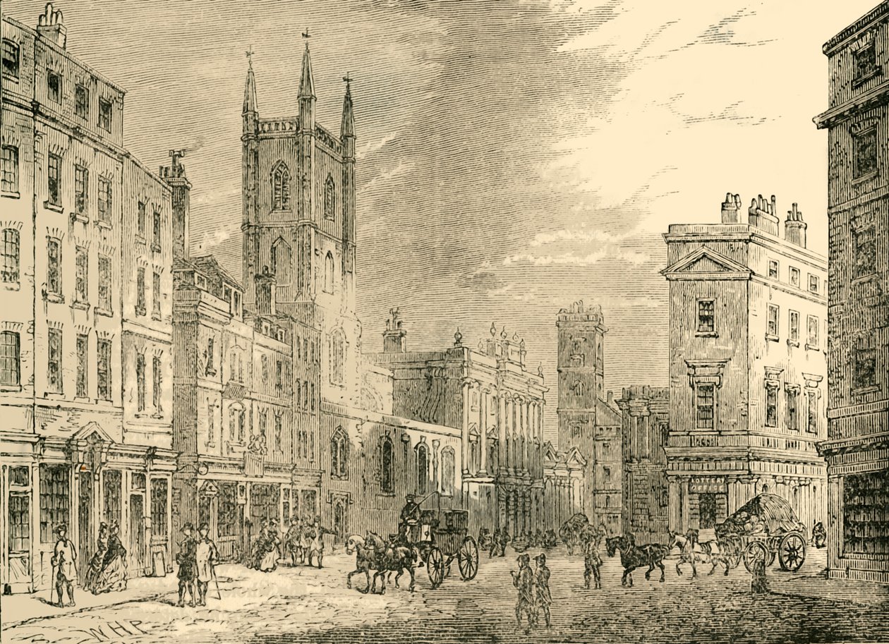 The Old Bank of England, A Mansion House-ból nézve, 1890. alkotó: Unbekannt