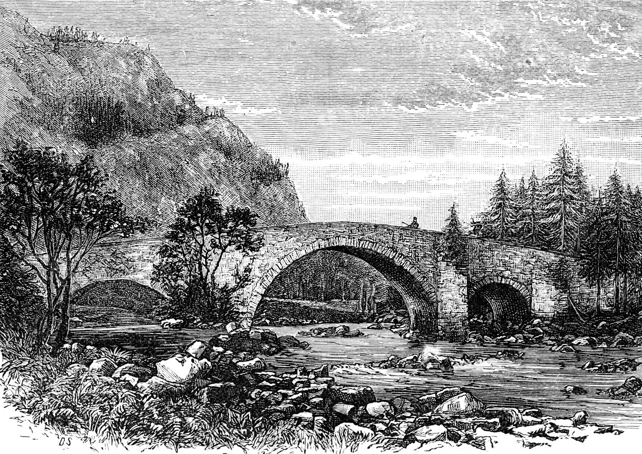 The Old Bridge, Invercauld, Skócia, 1900 alkotó: Unbekannt