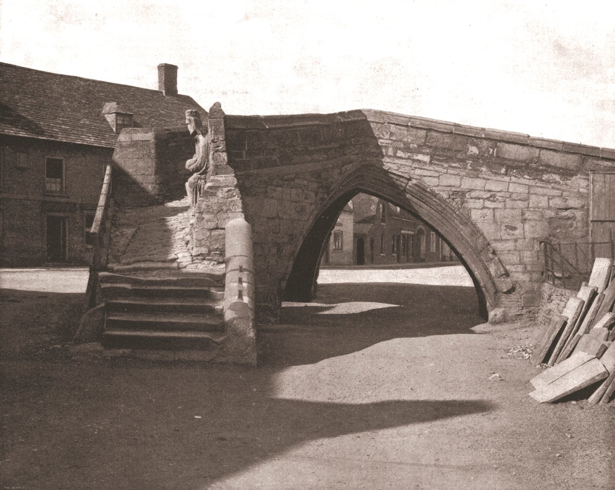 A régi híd Croylandben, Lincolnshire, 1894. alkotó: Unbekannt