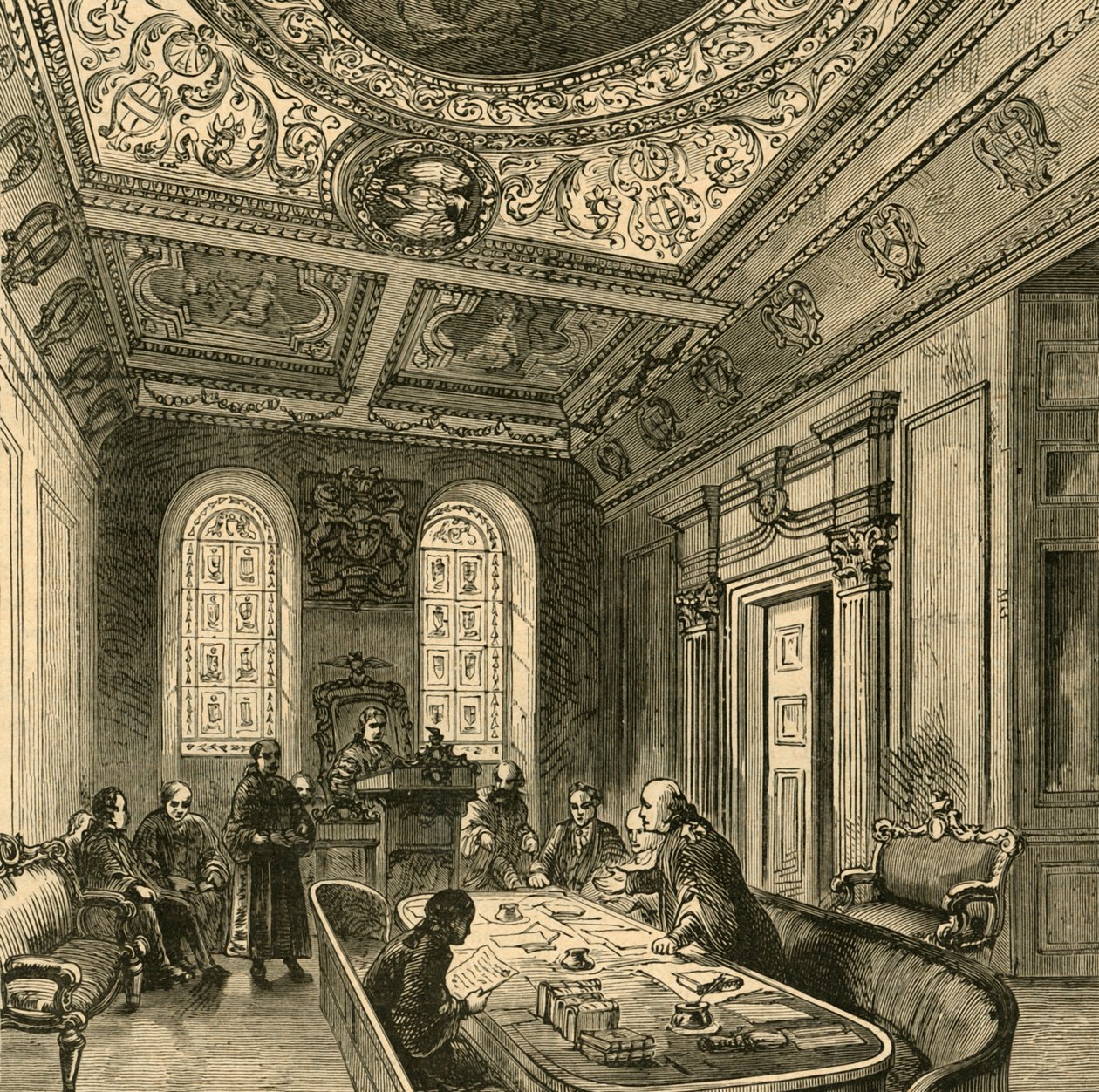 The Old Court of Aldermen, Guildhall, 1897. alkotó: Unbekannt