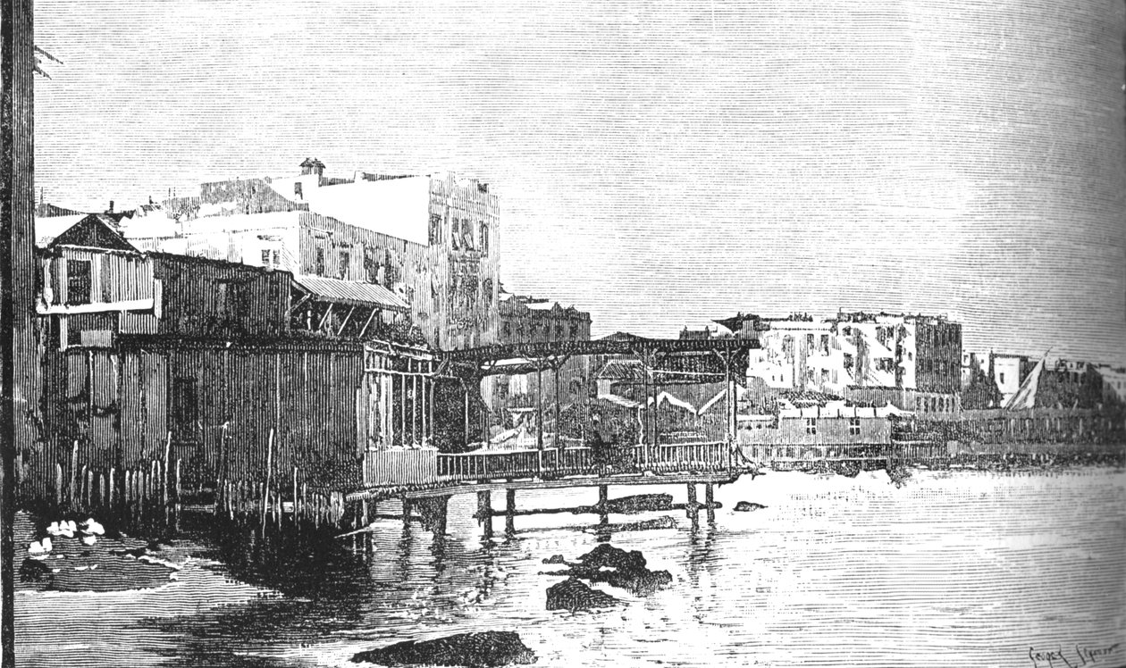 A régi kikötő, Alexandria, 1882 alkotó: Unbekannt