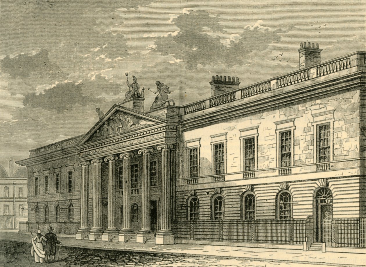 A régi indiai iroda, a Leadenhall Street 1803-ban, 1872 körül. alkotó: Unbekannt