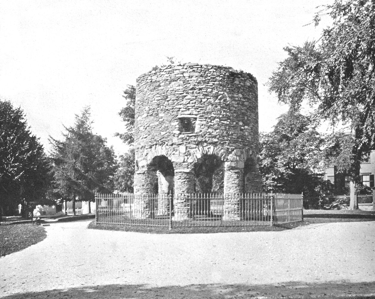 The Old Nore Tower, Newport, Rhode Island, USA, 1900 körül. alkotó: Unbekannt