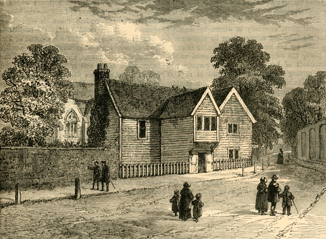 Az Old Rectory, Stoke Newington, 1858-ban, 1876 körül. alkotó: Unbekannt
