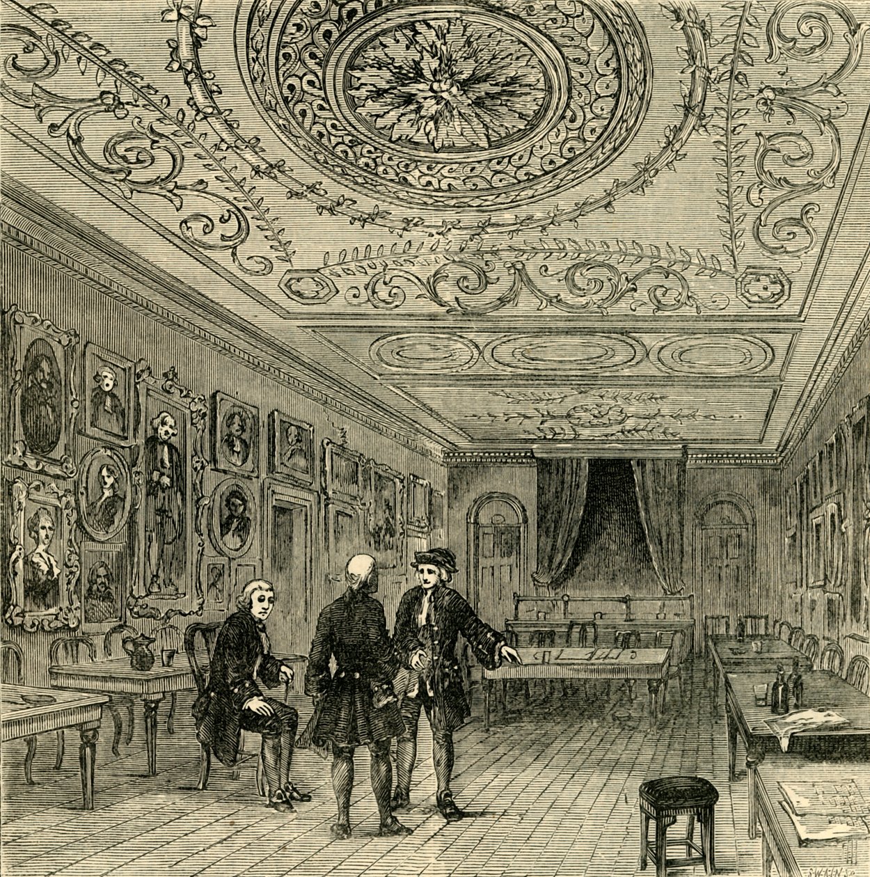 A régi szoba Evanss-ban, 1881. alkotó: Unbekannt