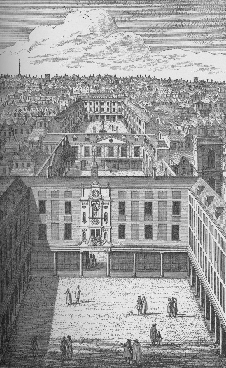 A bermondseyi Old St. Thomass Hospital, amely 1701-ben váltotta fel a korábbi kolostori épületeket, alkotó: Unbekannt