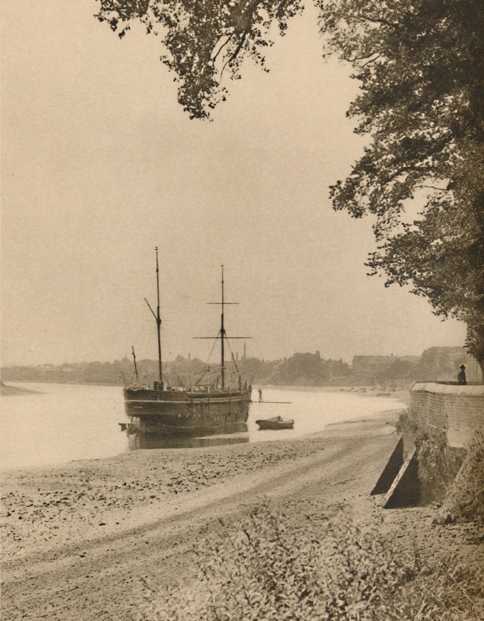 Az öreg gólya a kikötőhelyén a Chiswick bevásárlóközpont mellett, 1935. alkotó: Unbekannt