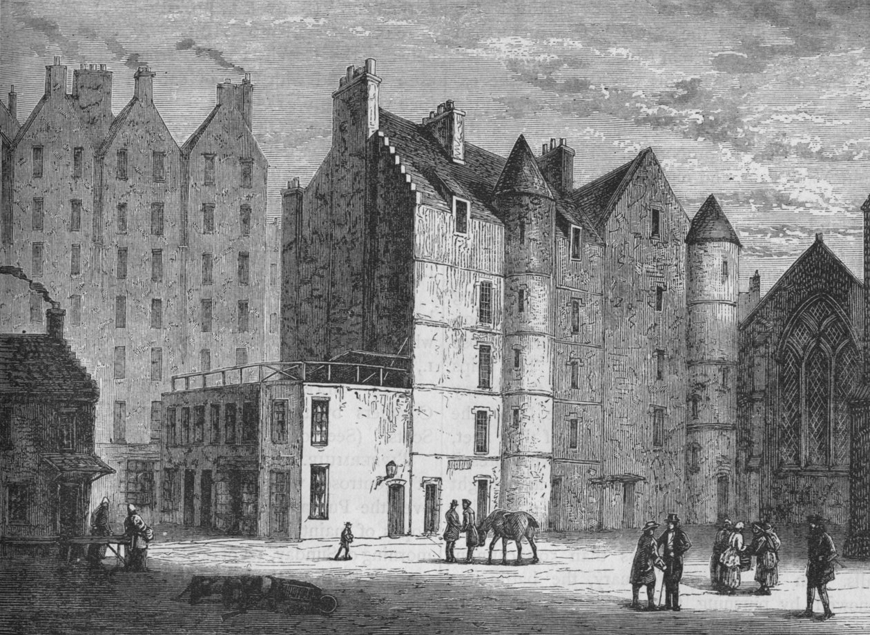 The Old Tolbooth, Edinburgh, 1880 alkotó: Unbekannt