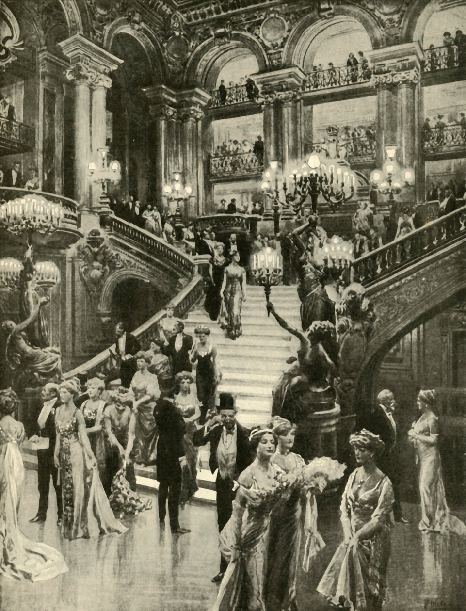 A párizsi Opera, 1910. alkotó: Unbekannt