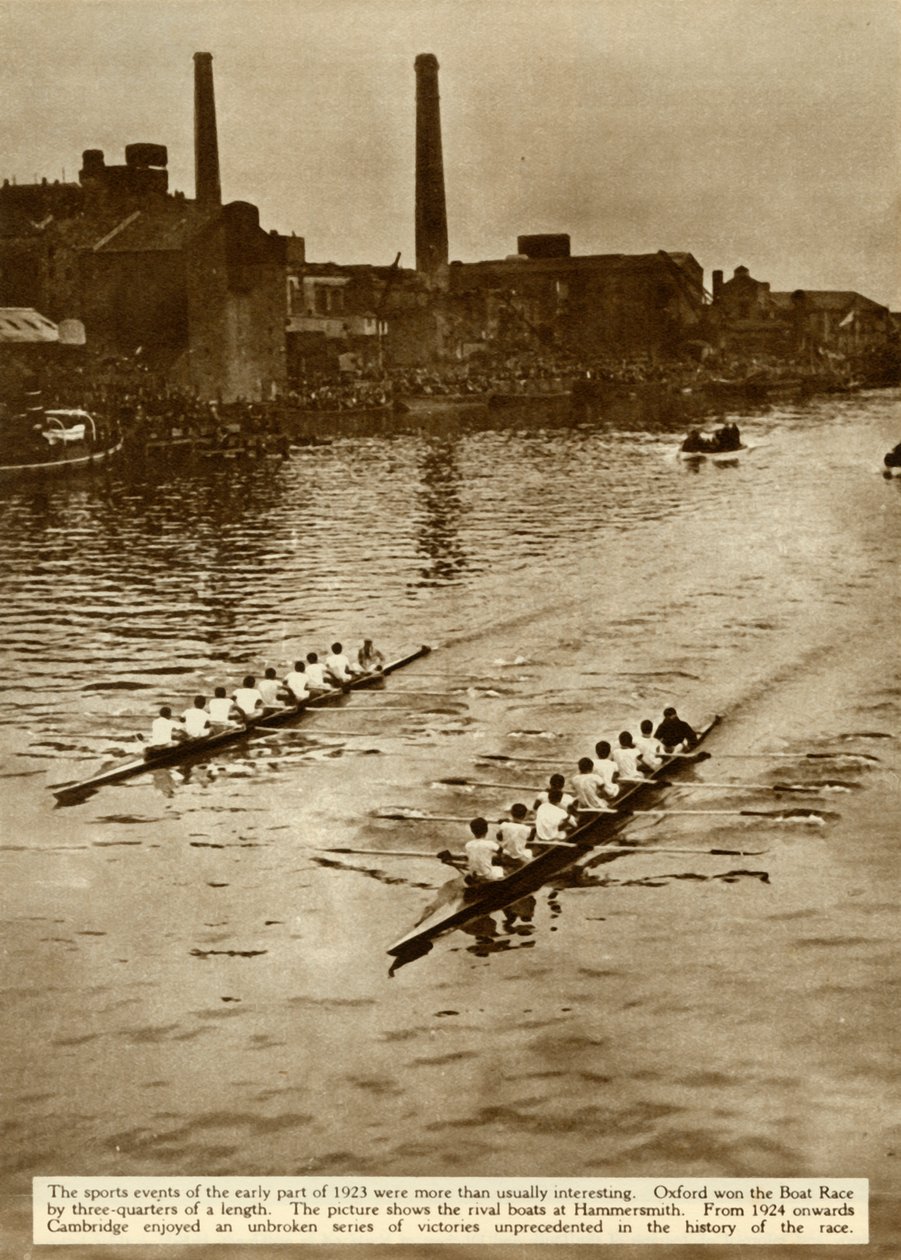 Oxford és Cambridge Boat Race, London, 1923, 1935. alkotó: Unbekannt