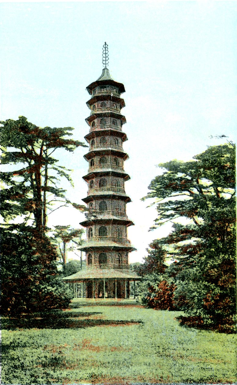 A Pagoda, Kew Gardens, Richmond upon Thames, London, XX. század alkotó: Unbekannt