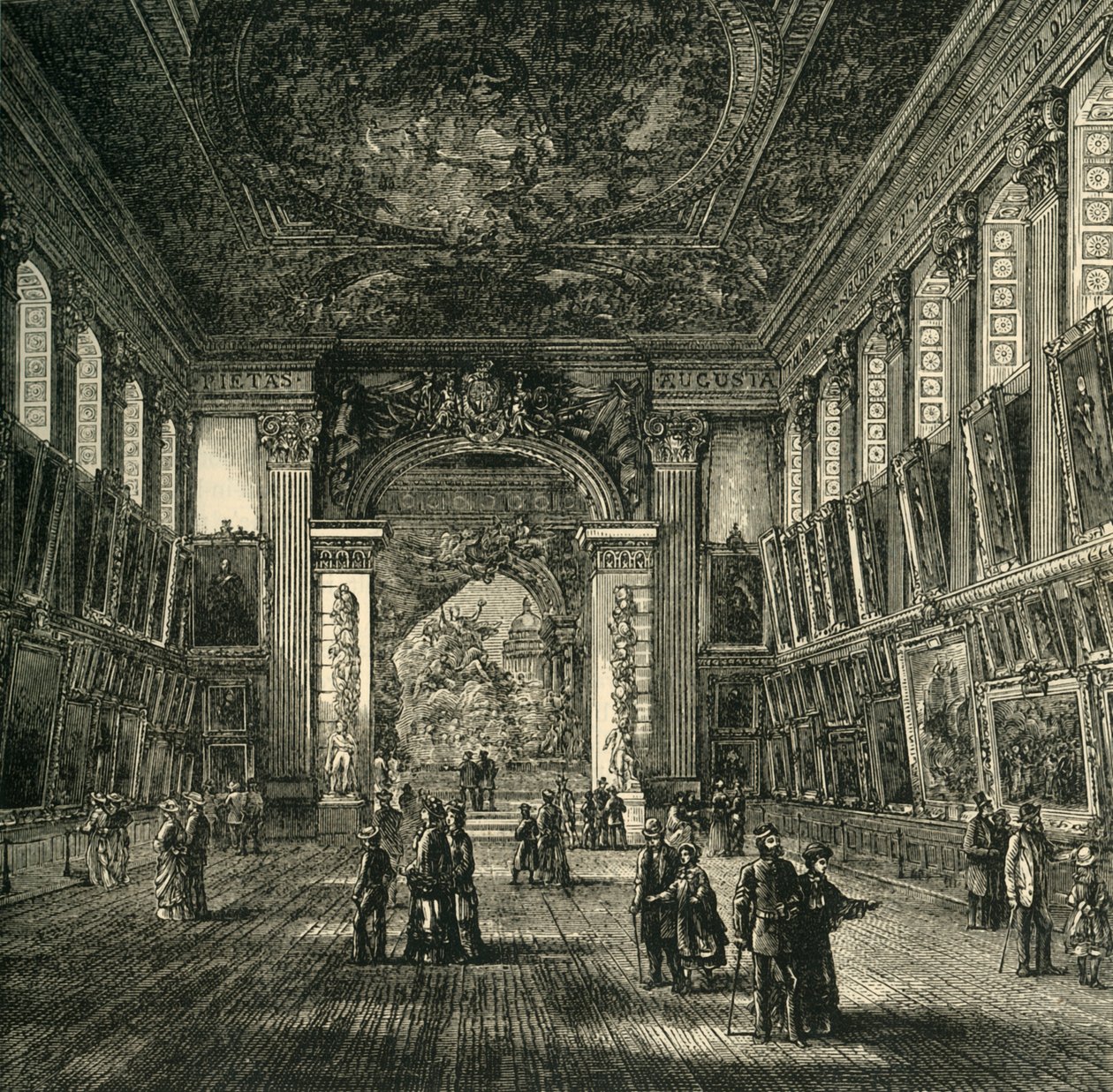 The Painted Hall, Greenwich Kórház, 1878. alkotó: Unbekannt