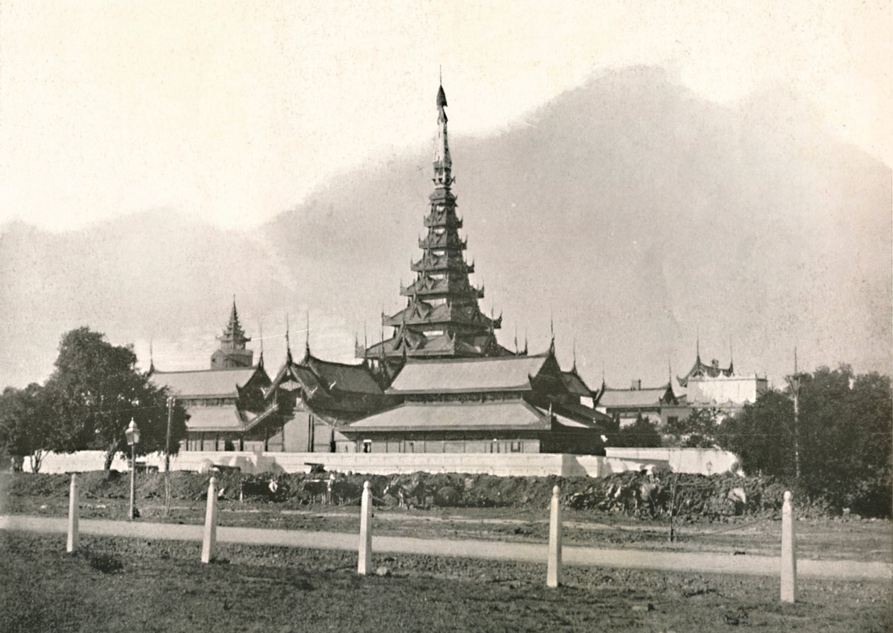A palota, Mandalay, 1900. alkotó: Unbekannt