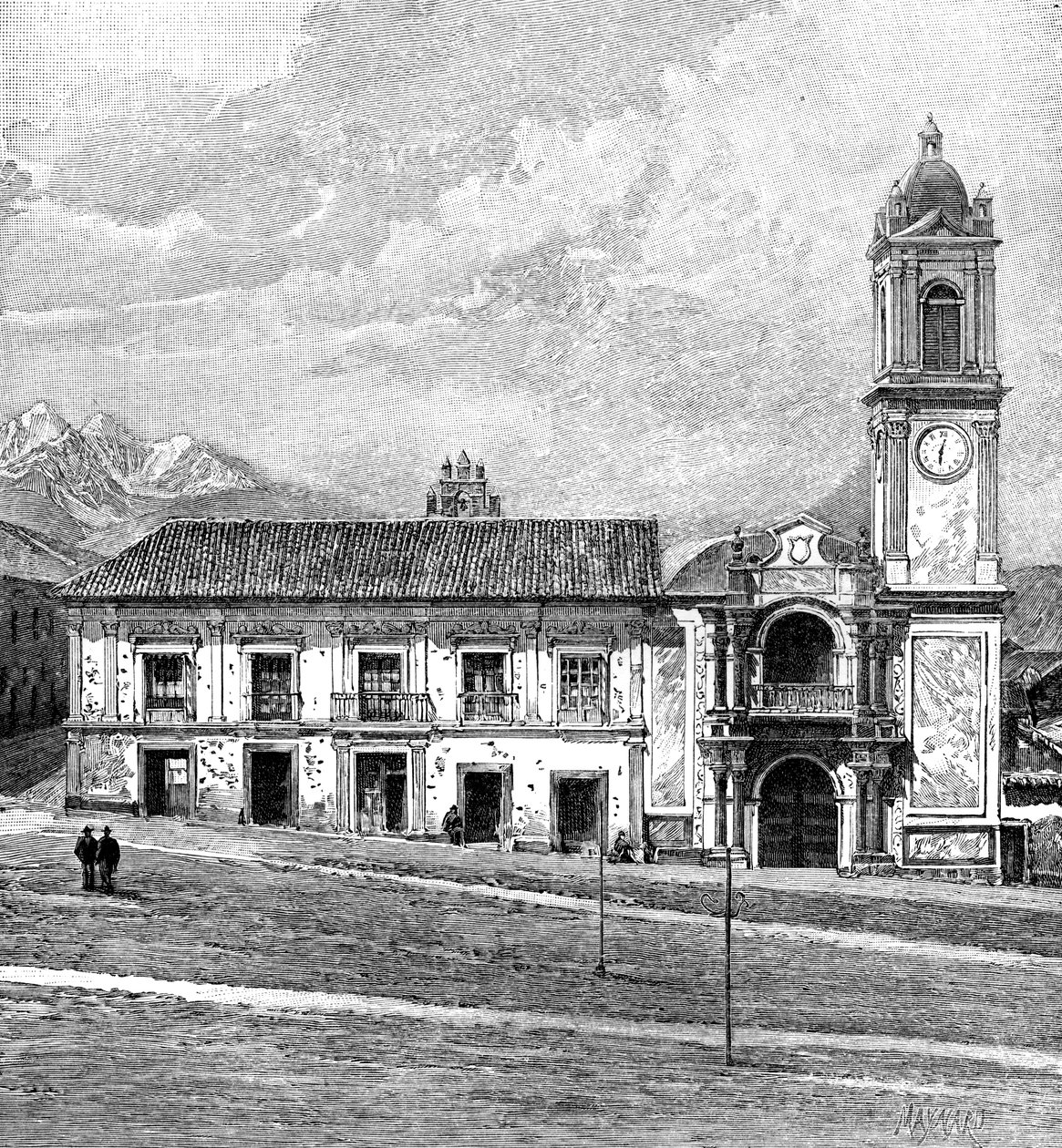 A Kongresszusi Palota, La Paz, Bolívia, 1895 alkotó: Unbekannt
