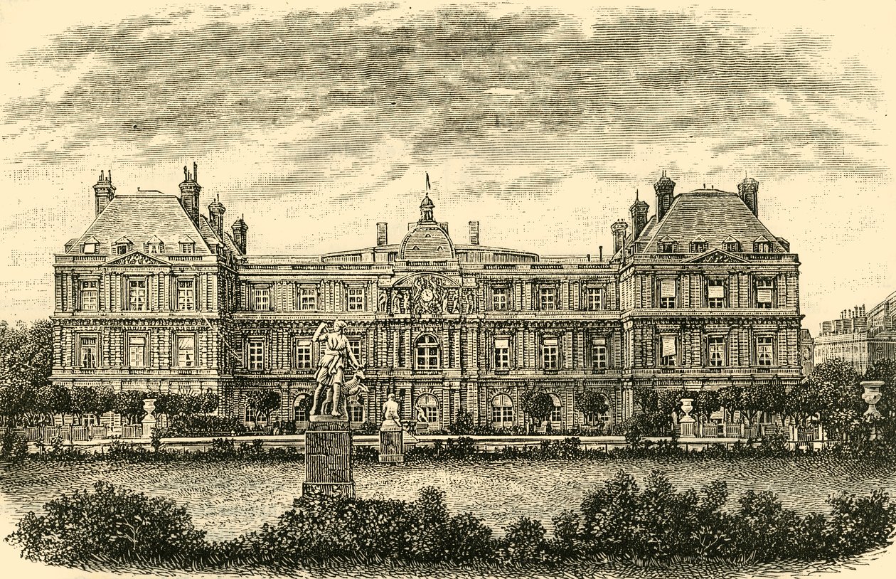 A luxemburgi palota, Párizs, 1890. alkotó: Unbekannt