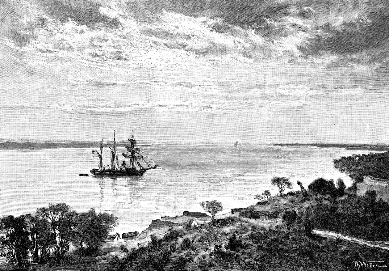 A Parana folyó, Dél-Amerika, 1895 alkotó: Unbekannt