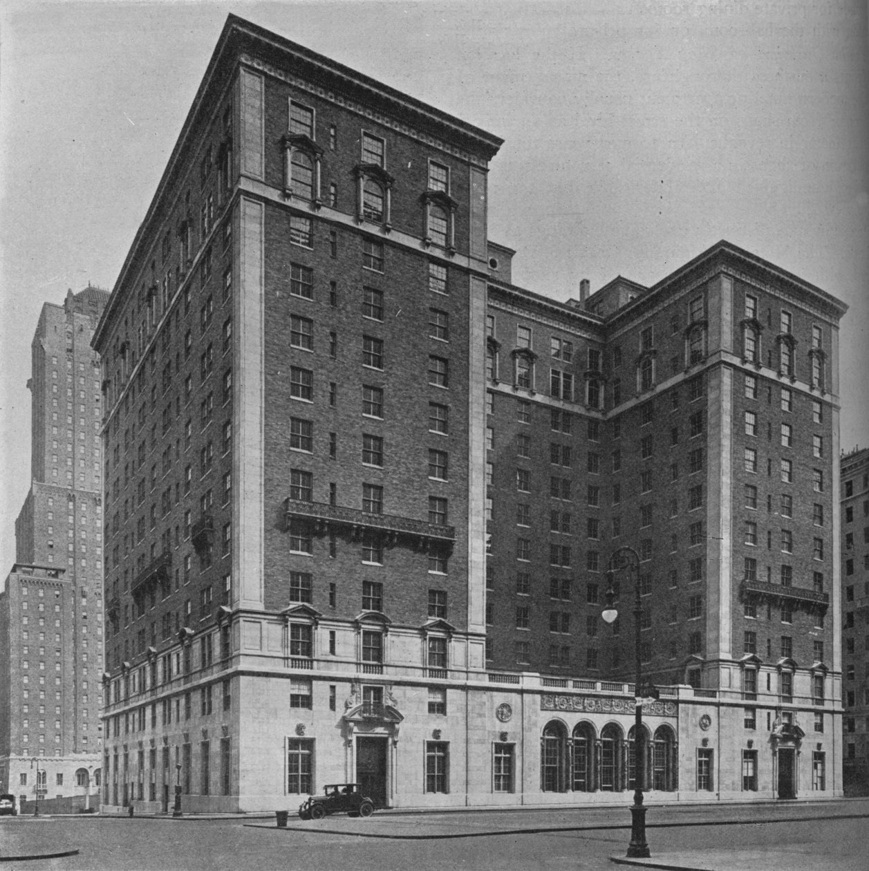 The Park Lane Hotel, New York City, 1924 alkotó: Unbekannt