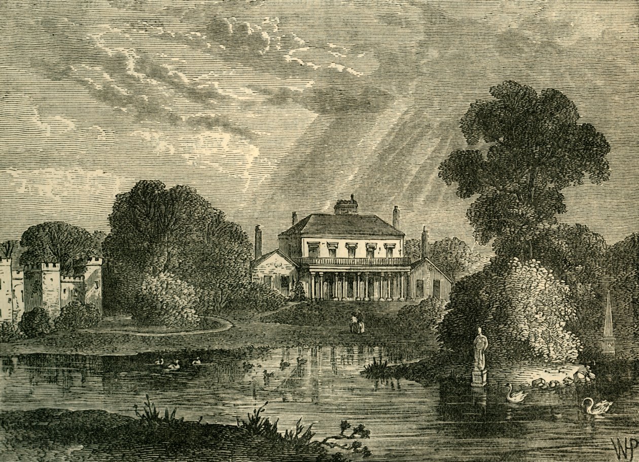 A pavilon, a Hans Place, 1800-ban, 1876 körül. alkotó: Unbekannt