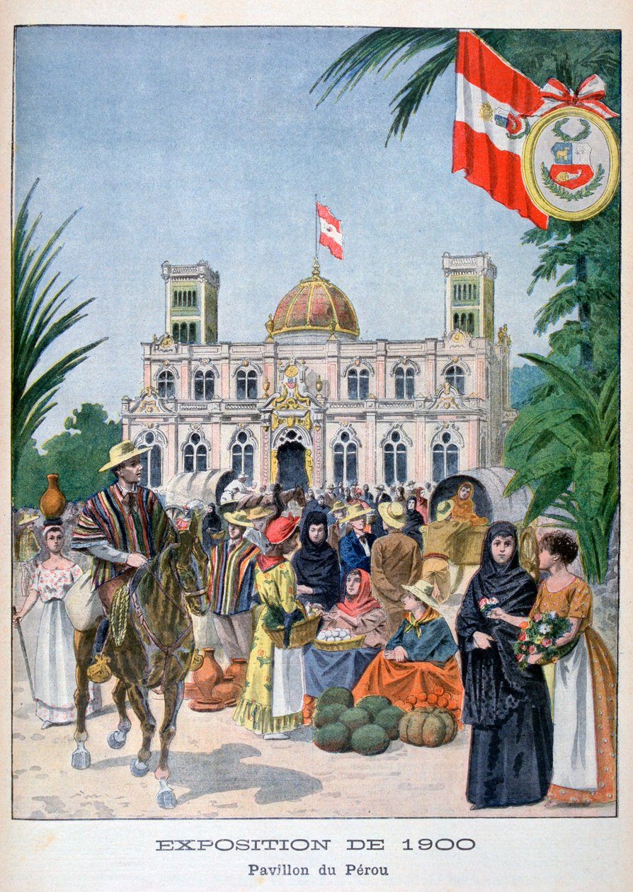 A perui pavilon az 1900-as egyetemes kiállításon, Párizs, 1900 alkotó: Unbekannt