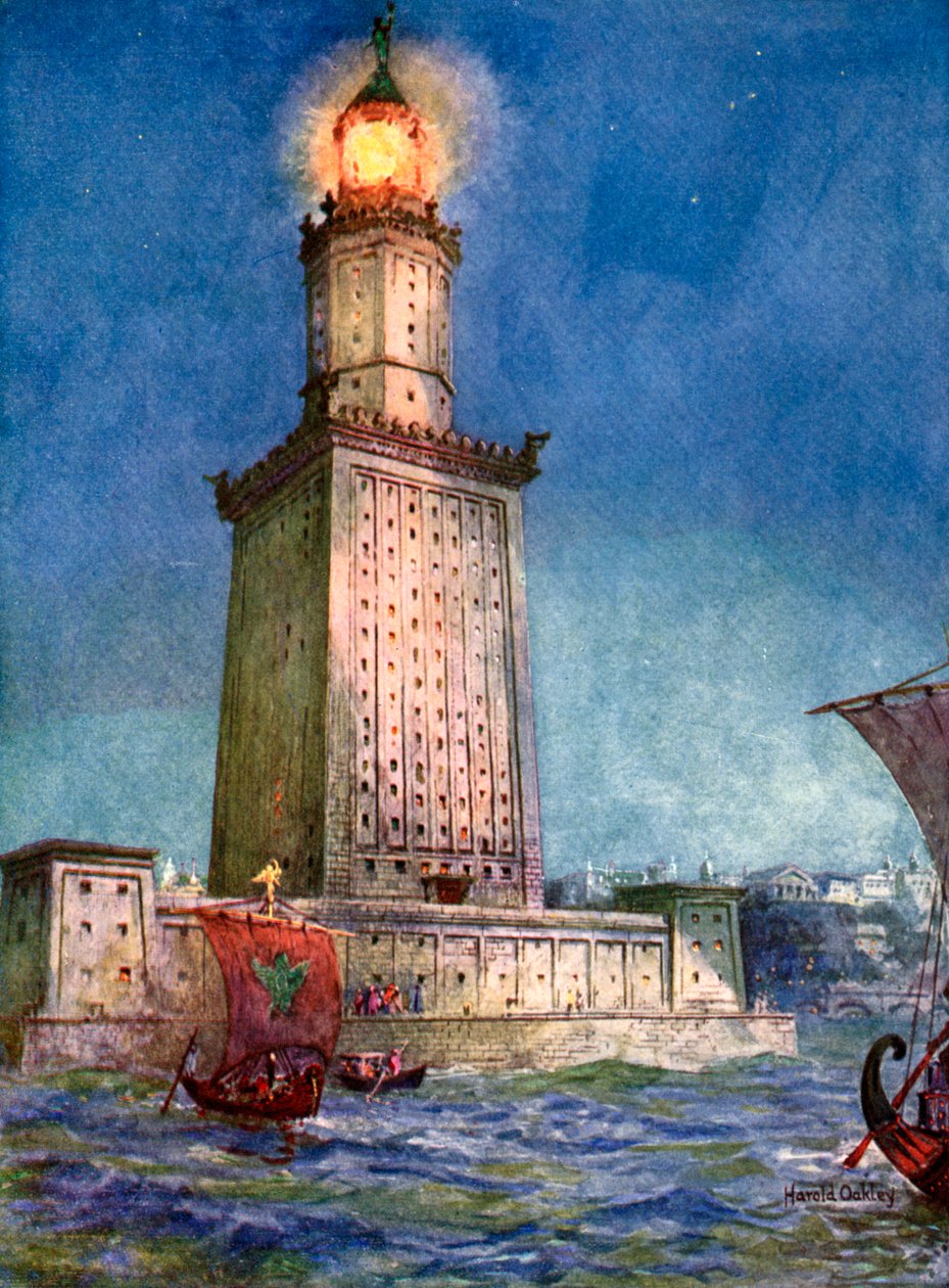 Az Alexandriai Pharos, Egyiptom, 1933-1934 alkotó: Unbekannt