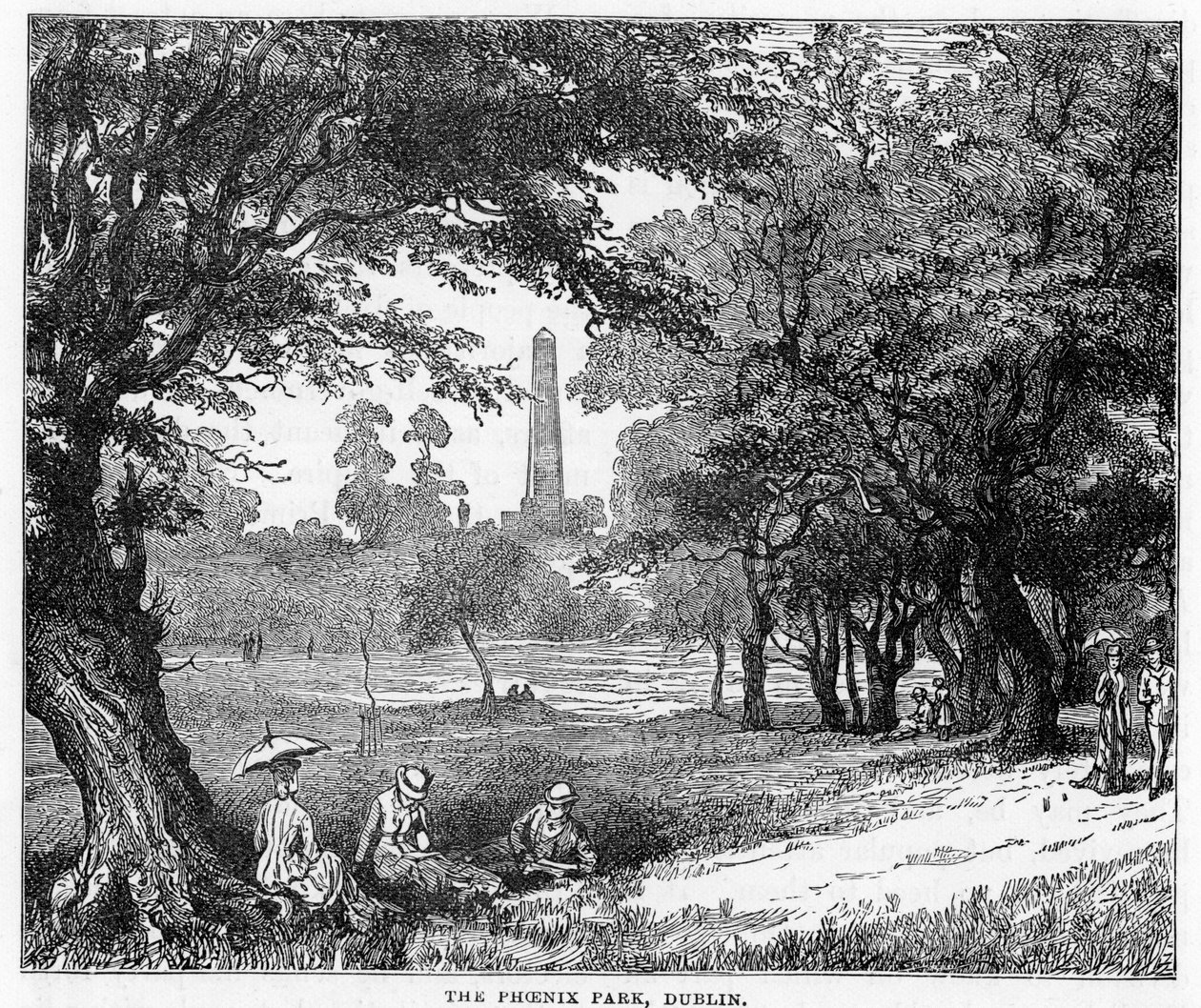 A Phoenix Park, Dublin, 19. század alkotó: Unbekannt