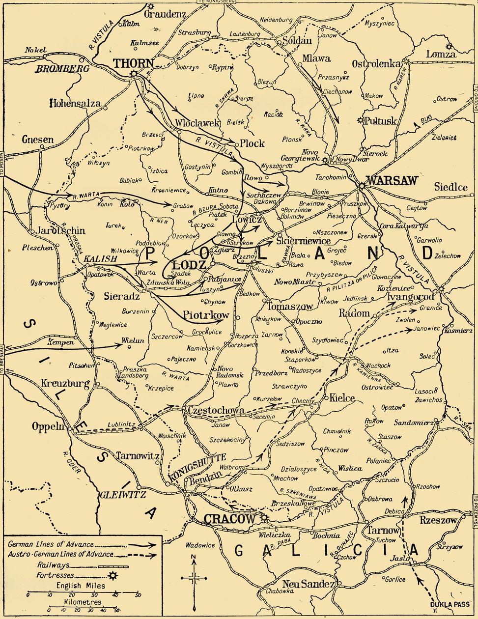 A lengyel hadjárat, 1914, c1920. alkotó: Unbekannt