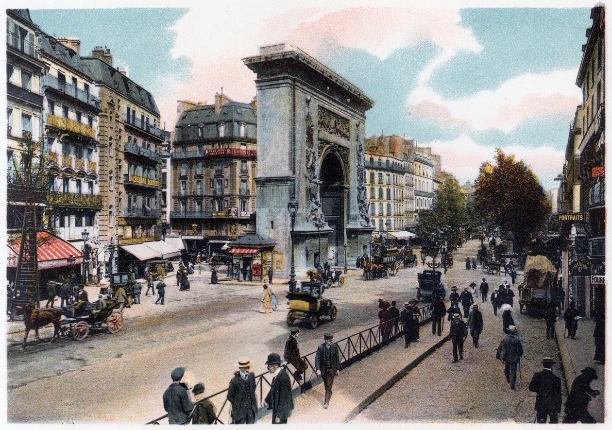 A Porte Saint Denis, Párizs, 1900 alkotó: Unbekannt