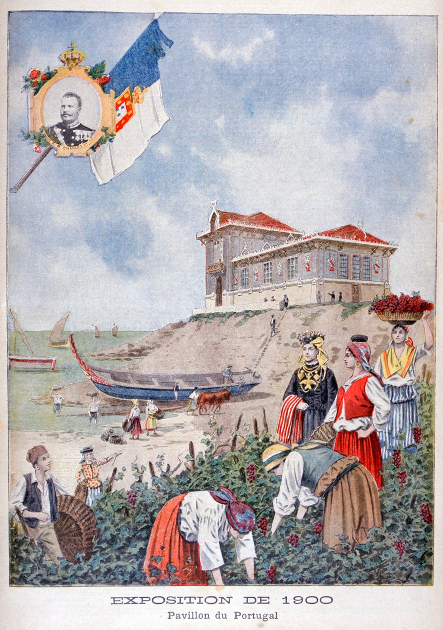 A portugál pavilon az 1900-as egyetemes kiállításon, Párizs, 1900 alkotó: Unbekannt