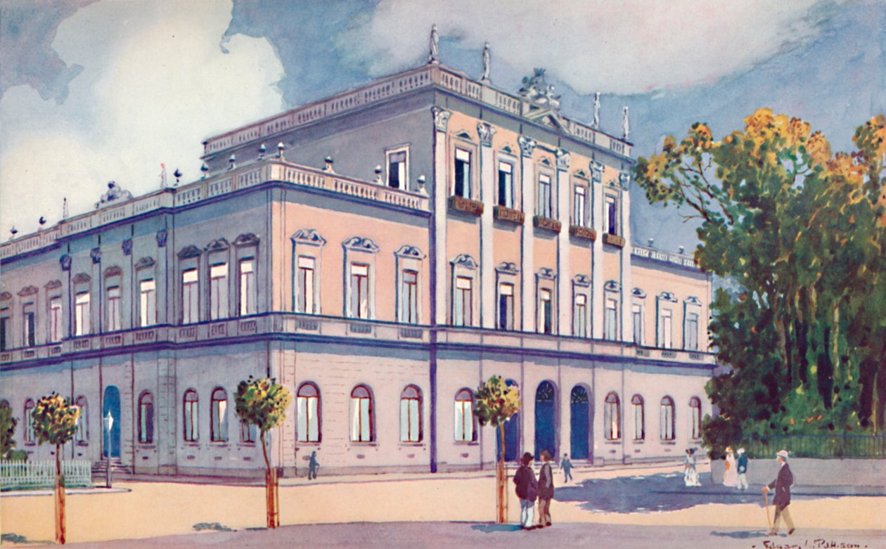 A szövetségi körzet prefektúrája. A Praca da Republica északkeleti sarka, 1914 alkotó: Unbekannt