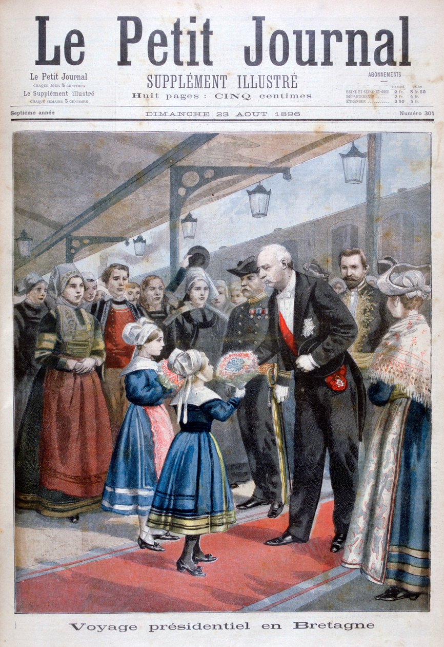 A Francia Köztársaság elnöke Bretagne-ba látogat, 1896 alkotó: Unbekannt