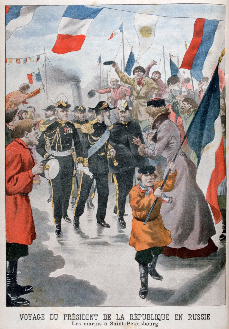 A Francia Köztársaság elnöke Szentpétervárra látogat, 1902-ben alkotó: Unbekannt