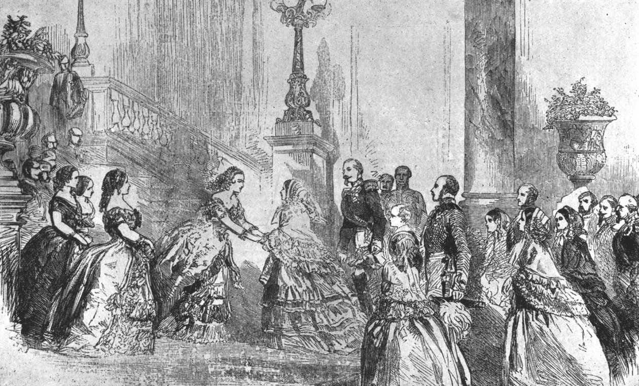 A walesi herceg első látogatása Franciaországban, 1855..., 1901. alkotó: Unbekannt