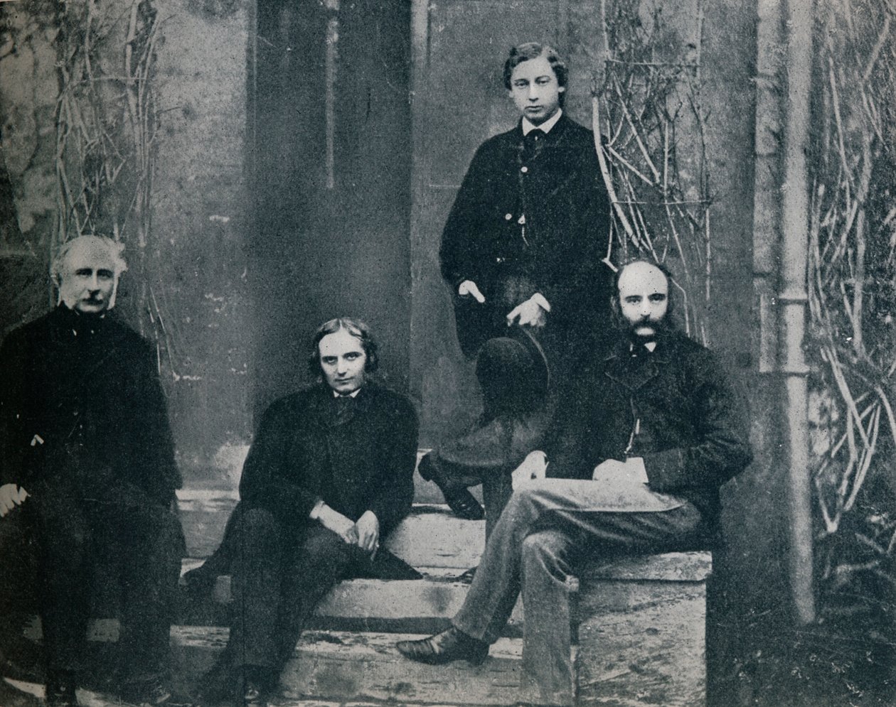 A walesi herceg és oktatói az Oxfordi Egyetemen, 1860 1910 alkotó: Unbekannt