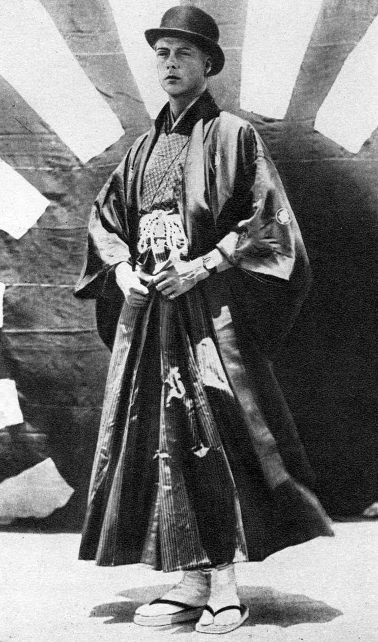 A walesi herceg japán jelmezben, Japán, 1922 alkotó: Unbekannt