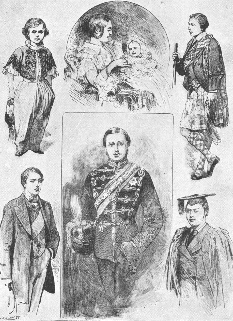A walesi herceg korai életében, 1901. alkotó: Unbekannt