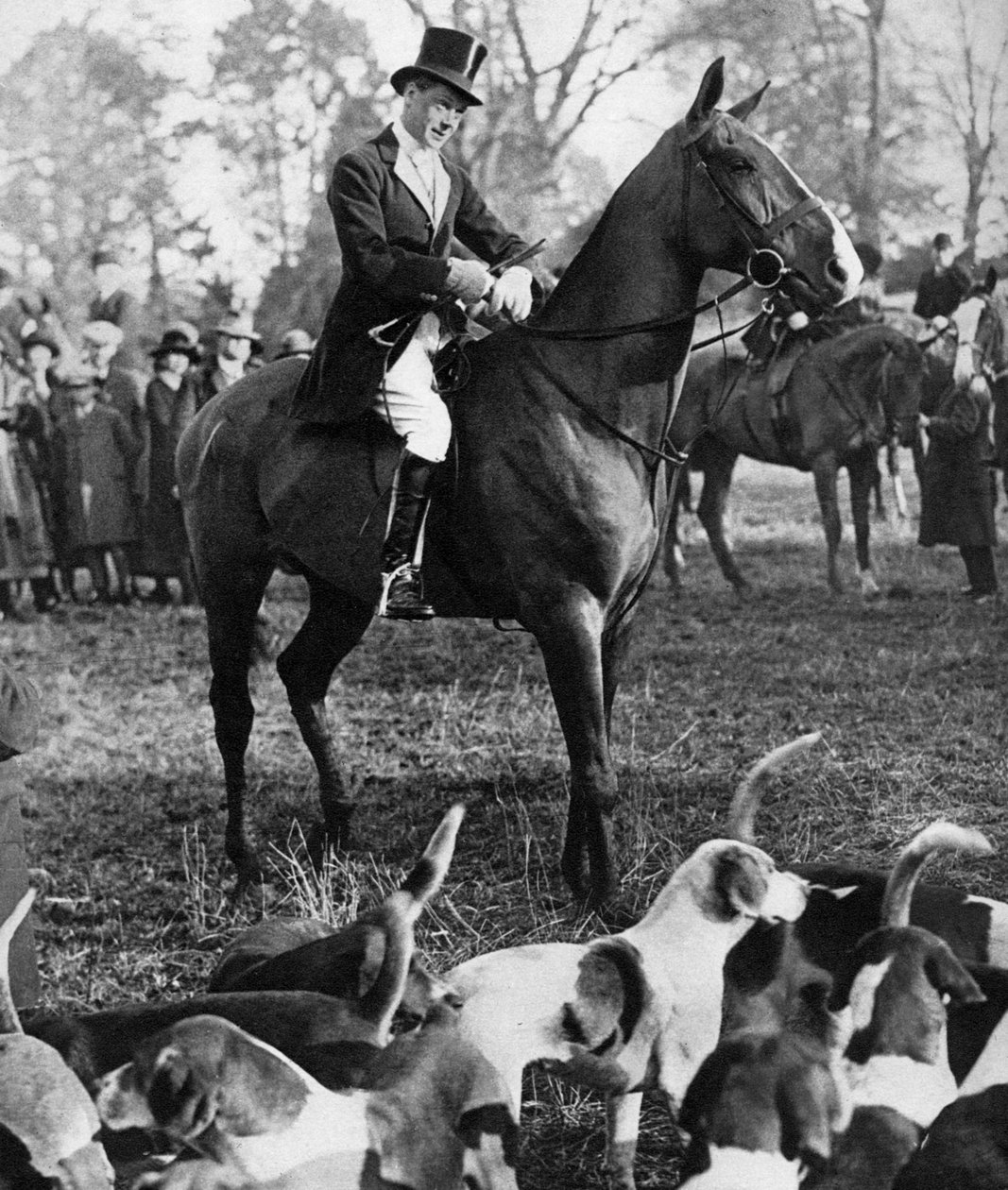 A walesi herceg a Beaufort-vadászattal, 1923 alkotó: Unbekannt