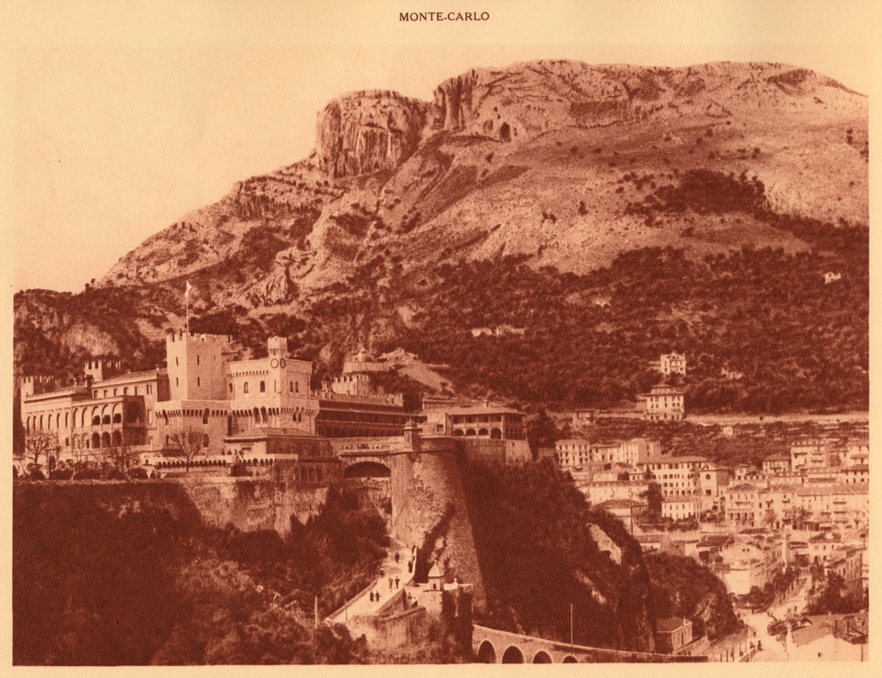 A Princes Palace és La Condamine, Monte Carlo, 1930. alkotó: Unbekannt