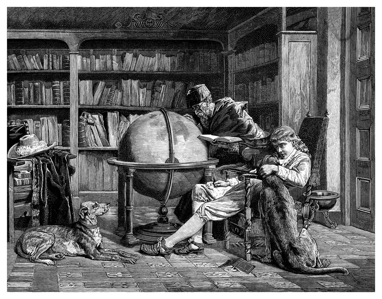 A professzor és tanítványa, 1882 alkotó: Unbekannt
