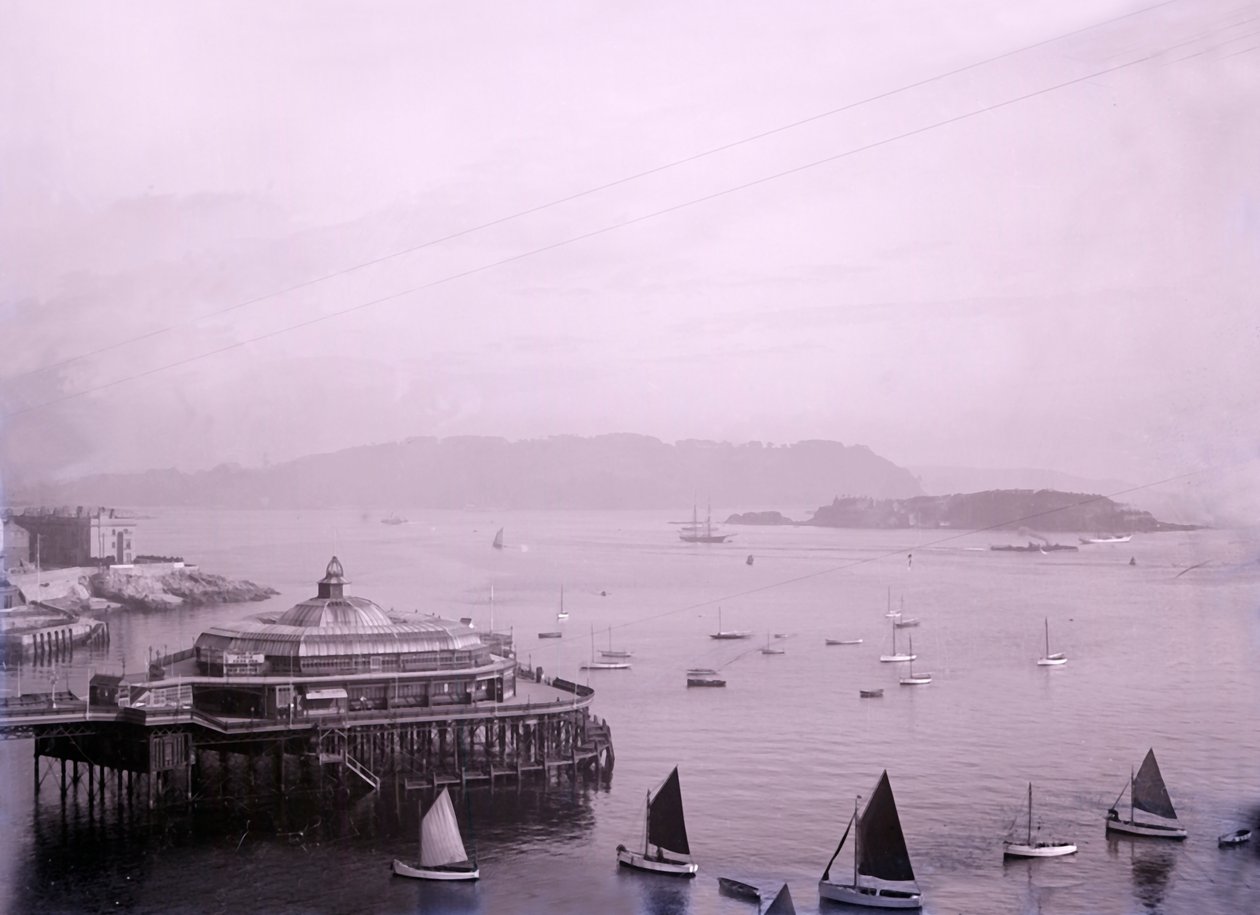 A Promenade Pier Plymouthban, Devonban, a 19. század vége – a 20. század eleje. alkotó: Unbekannt