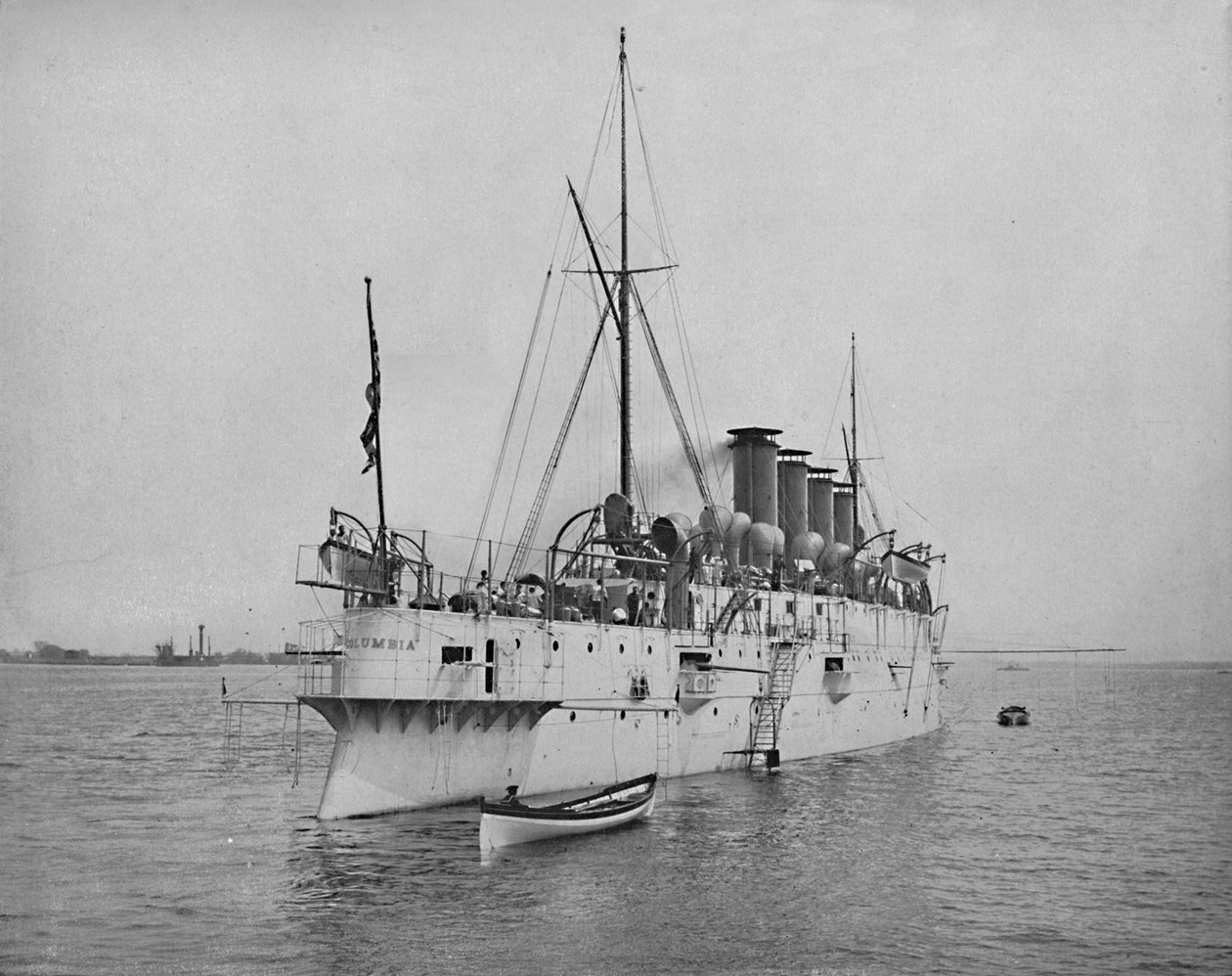 The Protected Cruiser Columbia., 1897. alkotó: Unbekannt