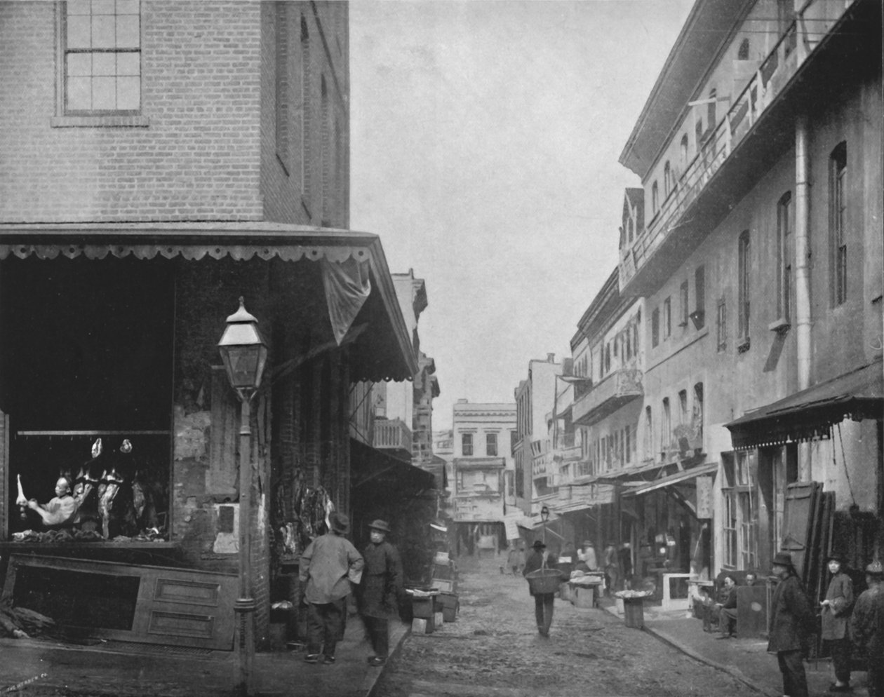The Provision Market, Chinatown, San Francisco, 19. század alkotó: Unbekannt