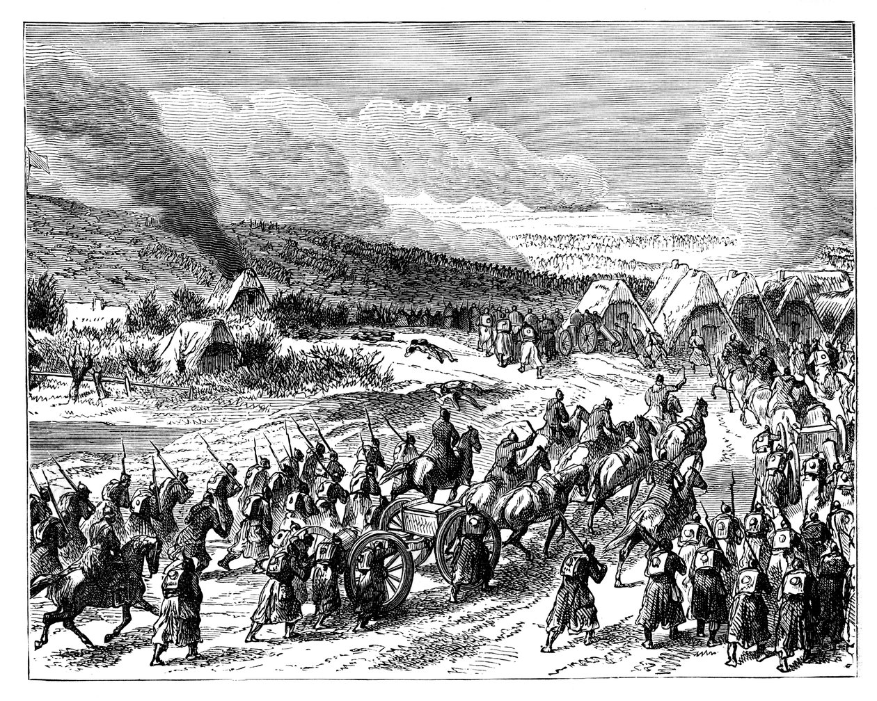 A poroszok megtámadják Duppel redutáit, 1864. április 18., 19. század vége alkotó: Unbekannt