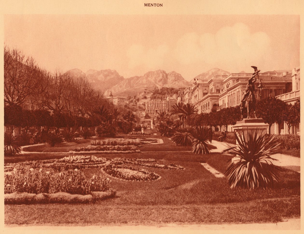 The Public Garden, Menton, 1930. alkotó: Unbekannt