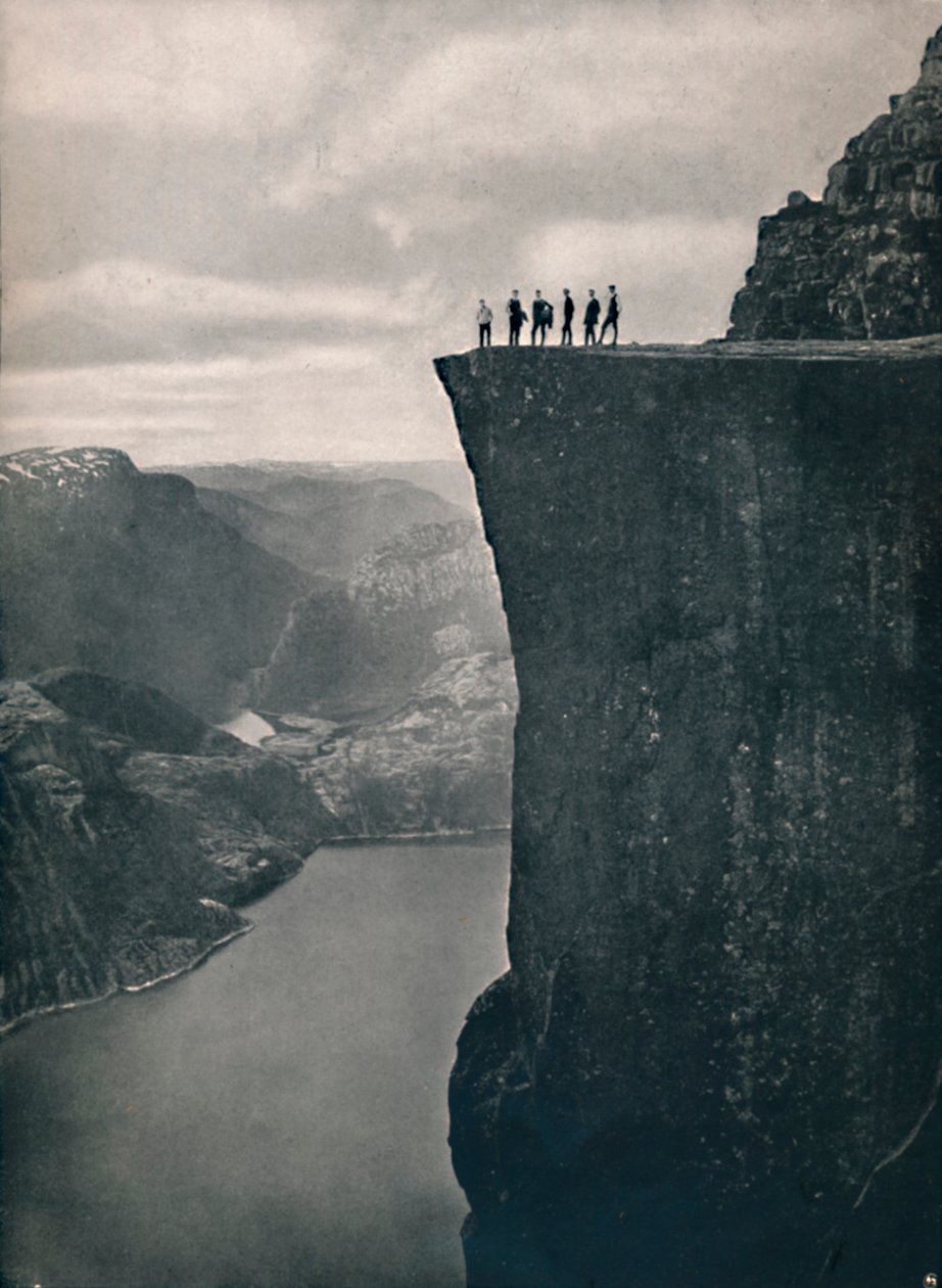 A szószék Lysefjordban, 1914. alkotó: Unbekannt